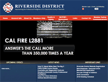 Tablet Screenshot of cdffirefighters-riverside.org